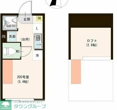 カーサ エスト 小岩の物件間取画像